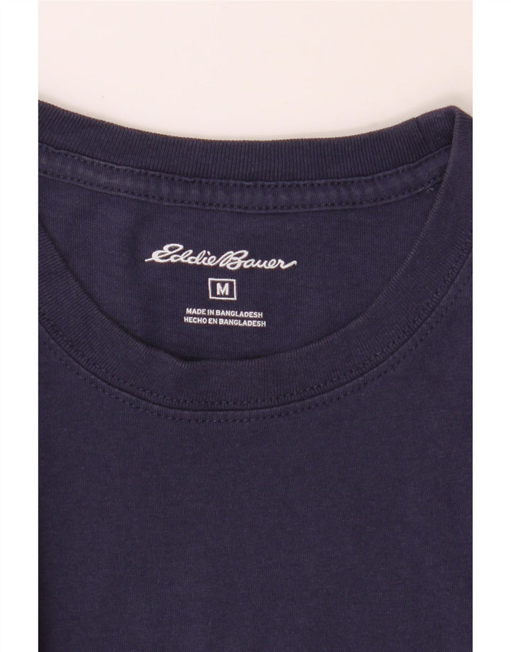 EDDIE BAUER Mens T-Shirt Top Medium Navy Blue Vintage Eddie Bauer and Second-Hand Eddie Bauer from Messina Hembry 