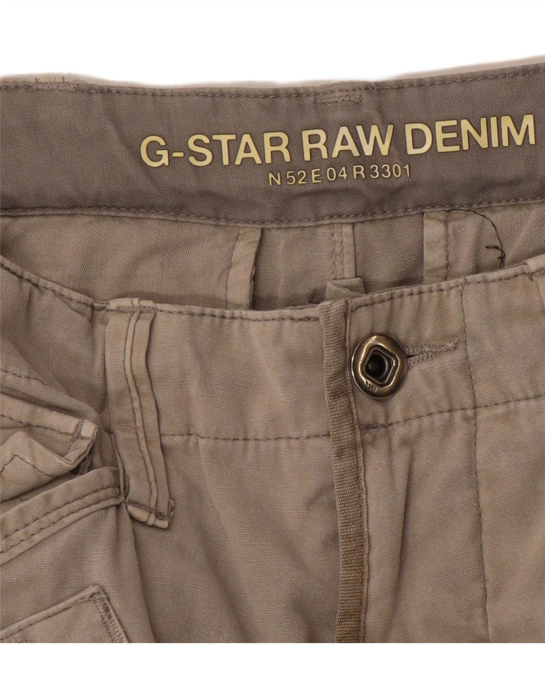 G-STAR Short Cargo 3301 Graphic Homme W32 Gris Moyen
