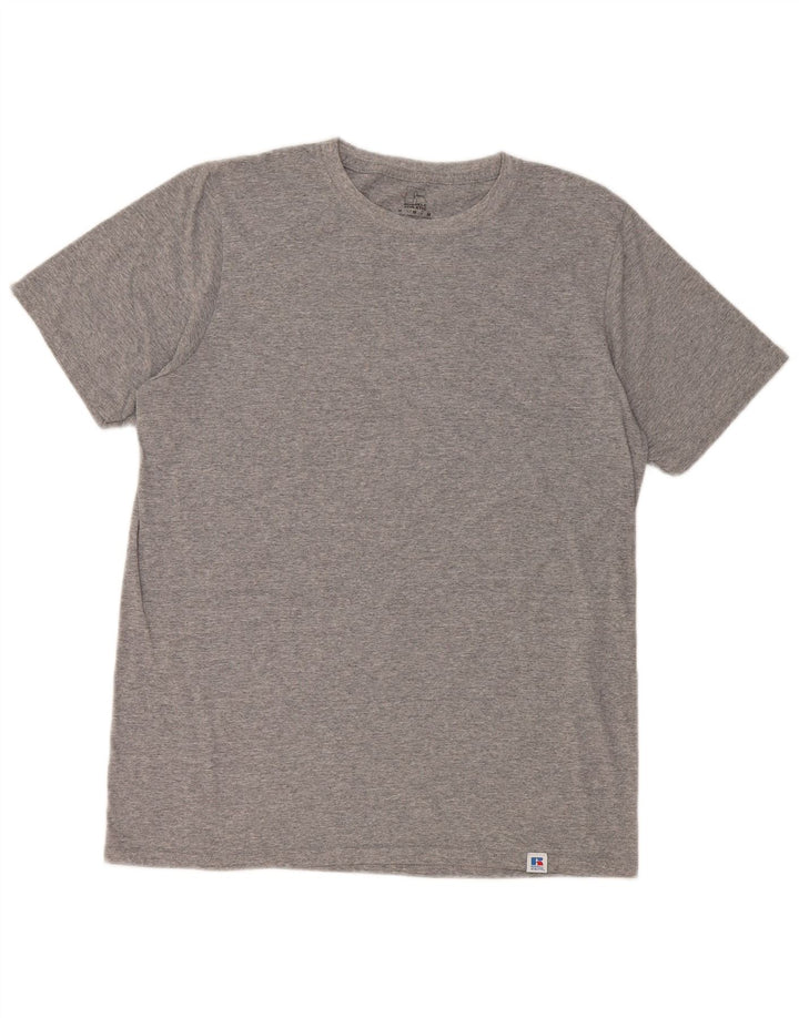 Russell Athletic T-Shirt Homme Gris Moyen Moucheté Coton
