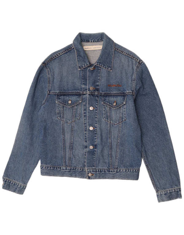 veste en denim homme vintage UK 40 Grand coton bleu