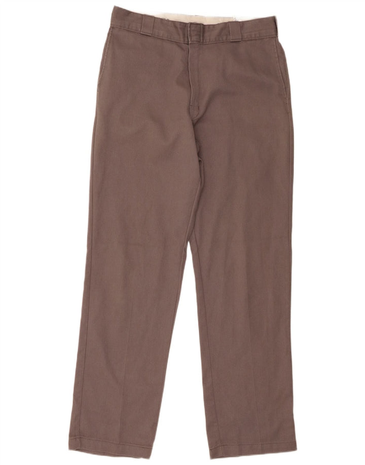 Dickies Pantalon Chino Droit Homme W34 L34 Gris Polyester