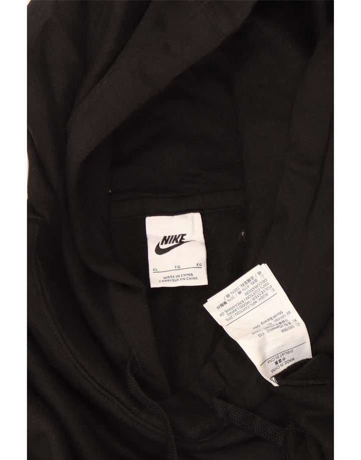NIKE Pull à capuche pour homme XL en coton noir