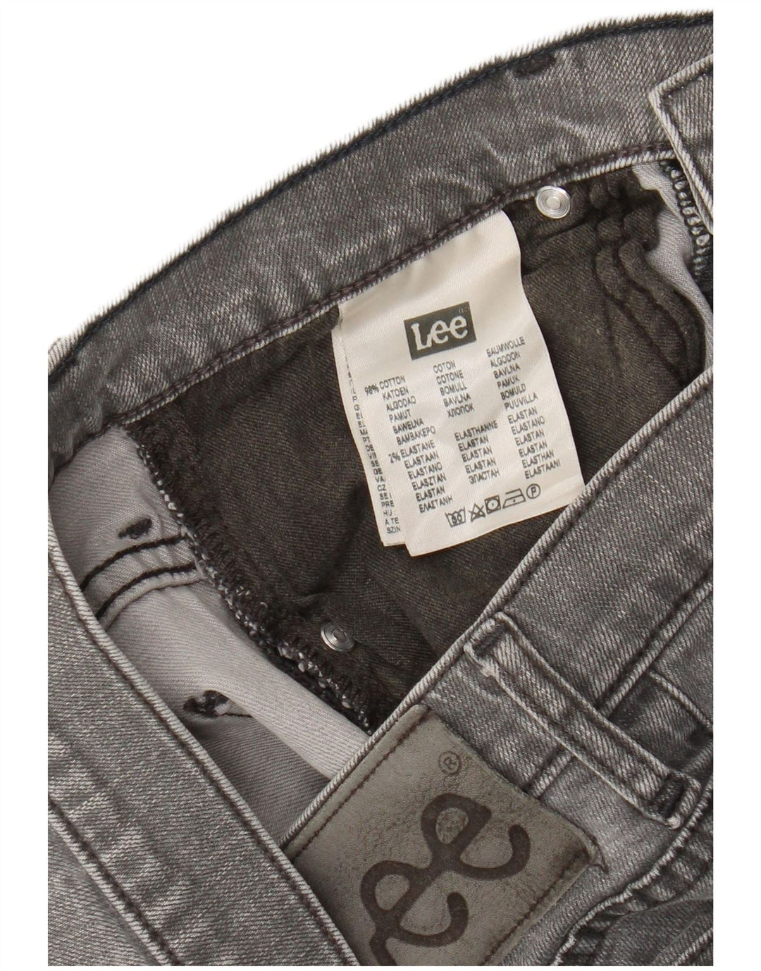 Lee Jean Powell Slim W31 L28 Homme Gris Coton