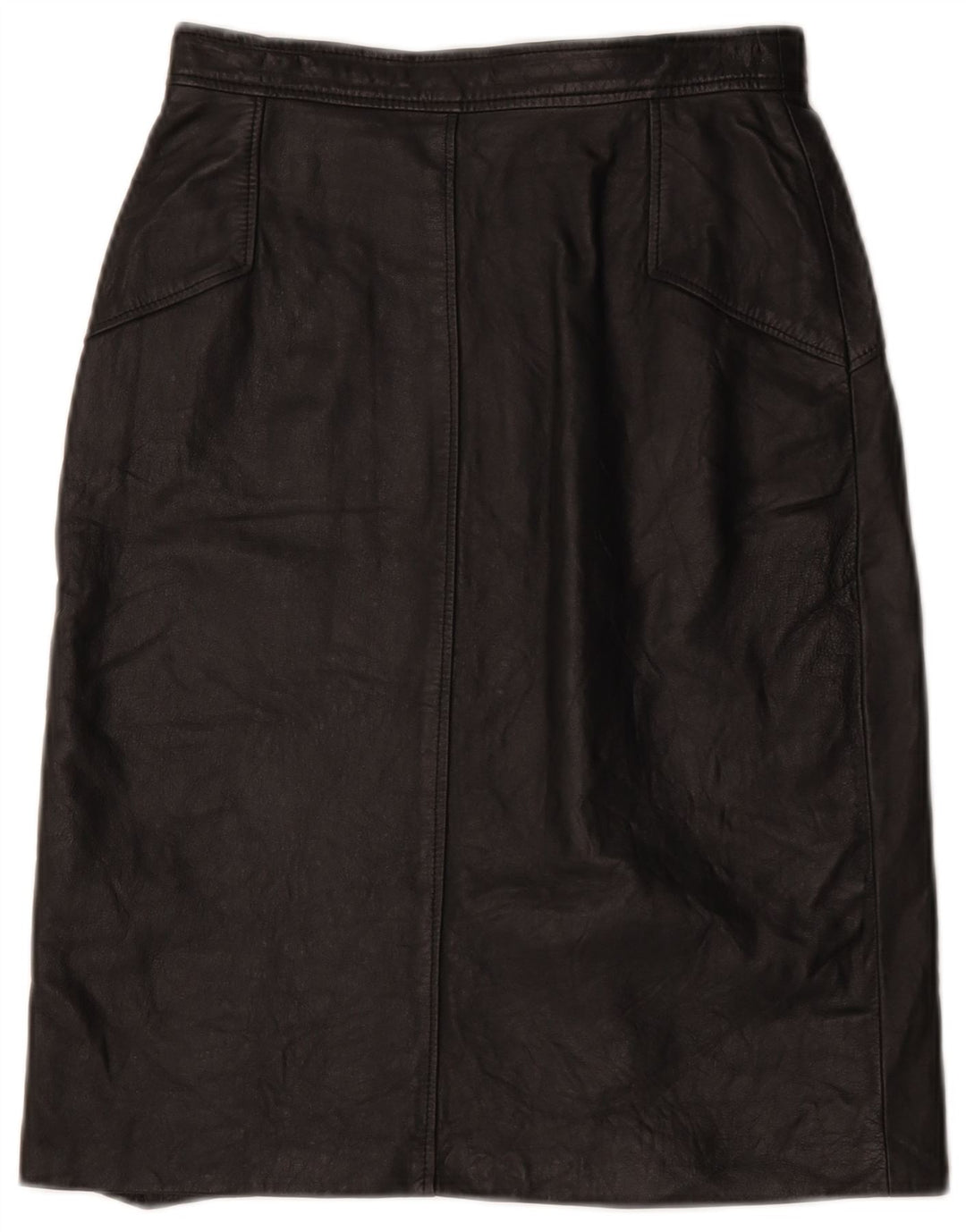 jupe droite femme vintage EU 38 Moyen W26 Noir