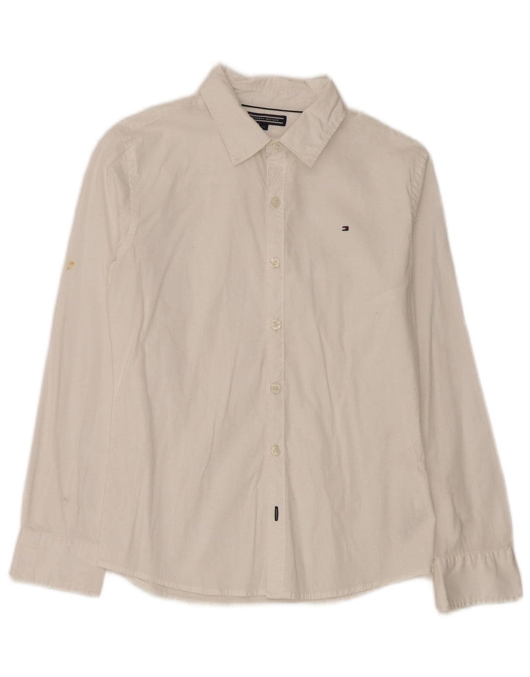 Tommy Hilfiger Chemise Garçon 11-12 ans Blanc Coton