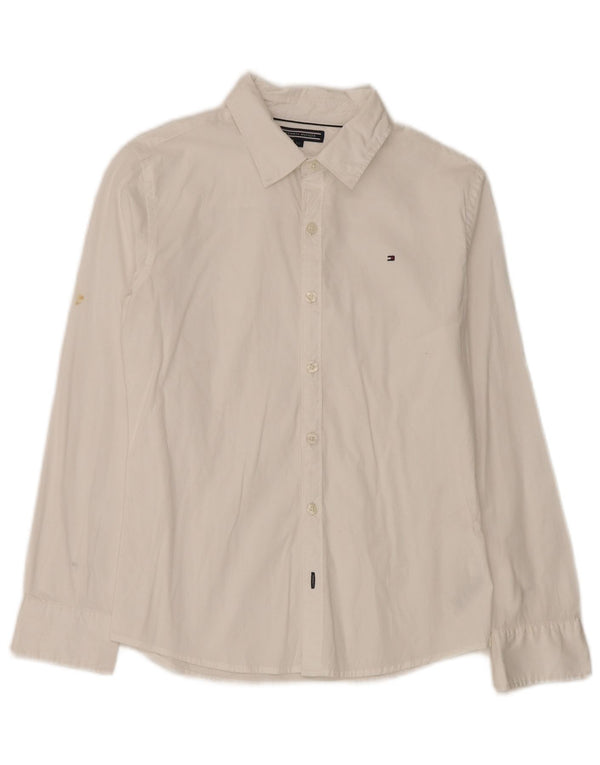 Tommy Hilfiger Chemise Garçon 11-12 ans Blanc Coton