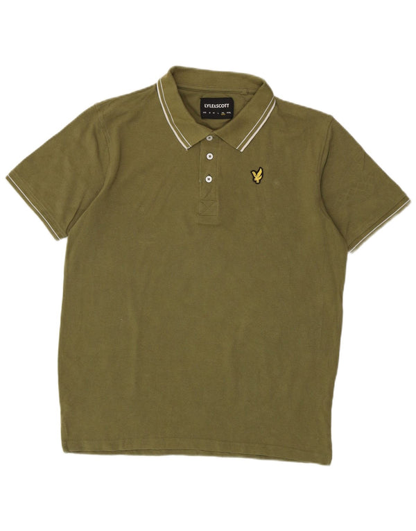 Lyle & Scott Polo Homme XL Kaki Coton
