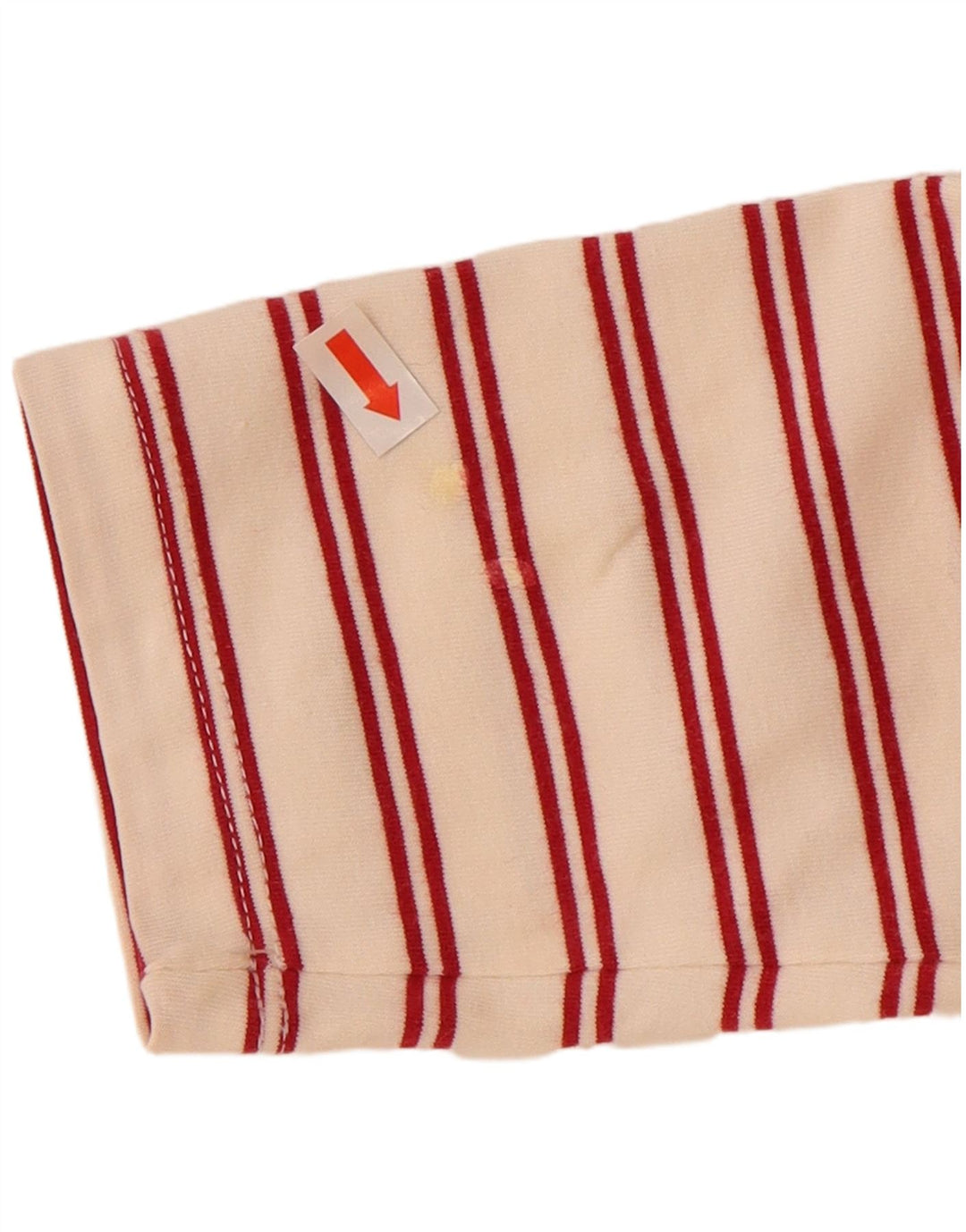 MARINA YACHTING Polo Rugby Femme UK 12 Medium Off White Rayé