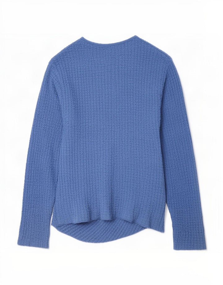 Zara Femme Top Manches Longues UK 14 Large Bleu