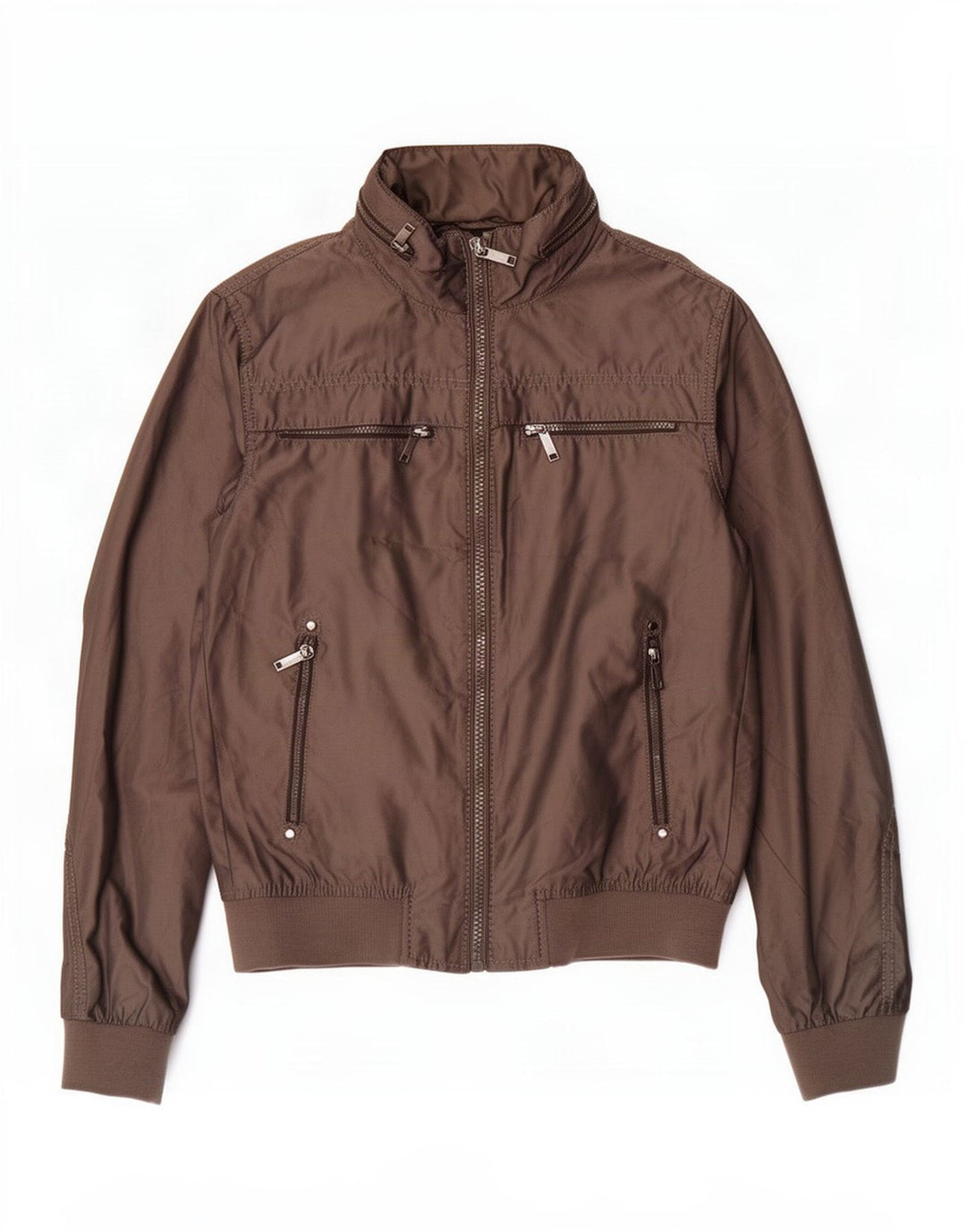 Zara Veste bomber à capuche pour homme UK 40 Large Gris