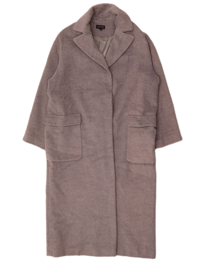 Topshop Manteau surdimensionné pour femme UK 42 Gris moyen Polyester