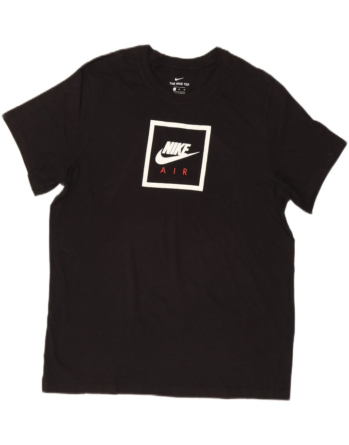 NIKE Mens Graphic T-Shirt Top XL Black Cotton Vintage Nike and Second-Hand Nike from Messina Hembry 