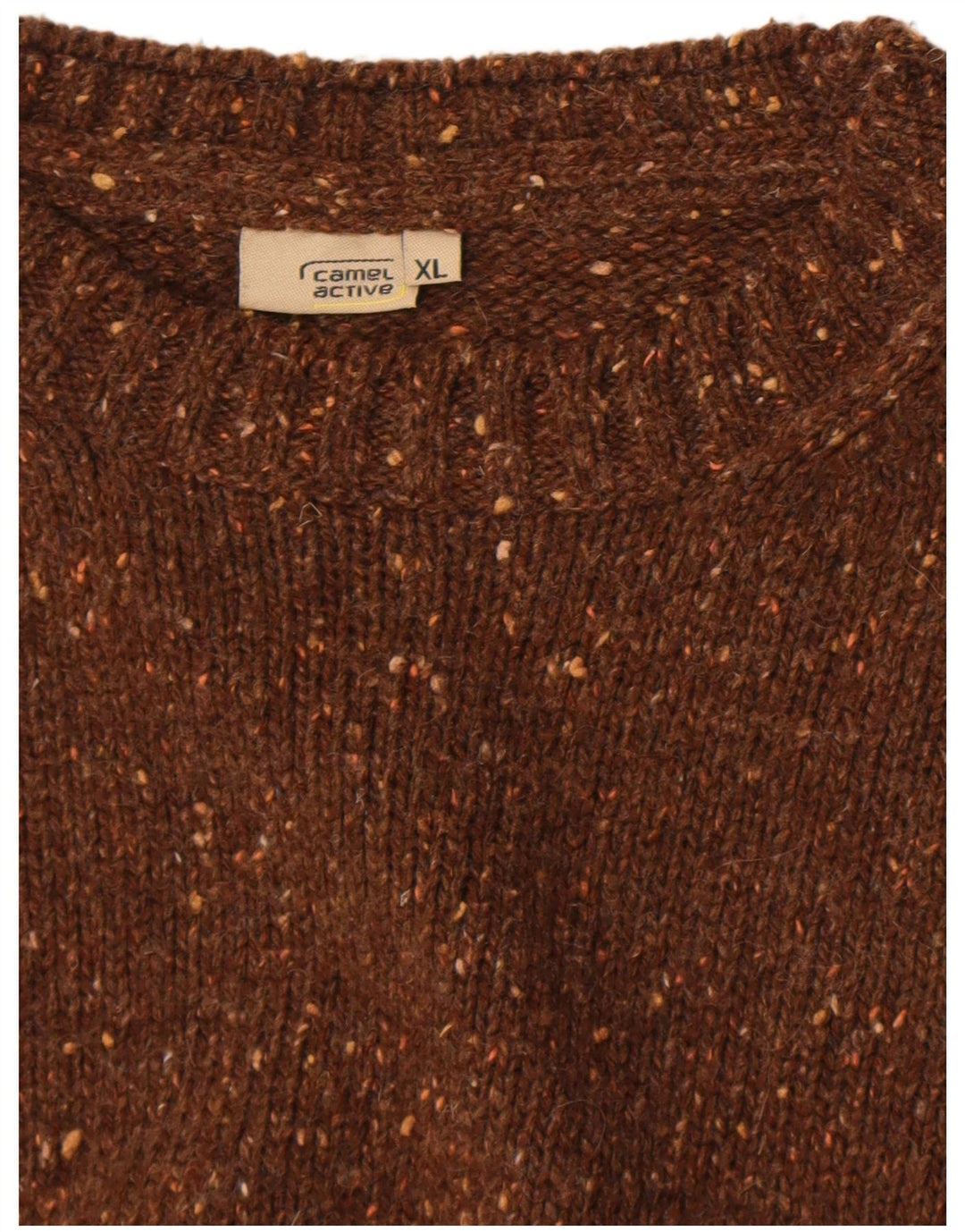 Camel Active Pull col rond homme XL marron moucheté