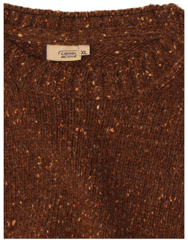 Camel Active Pull col rond homme XL marron moucheté