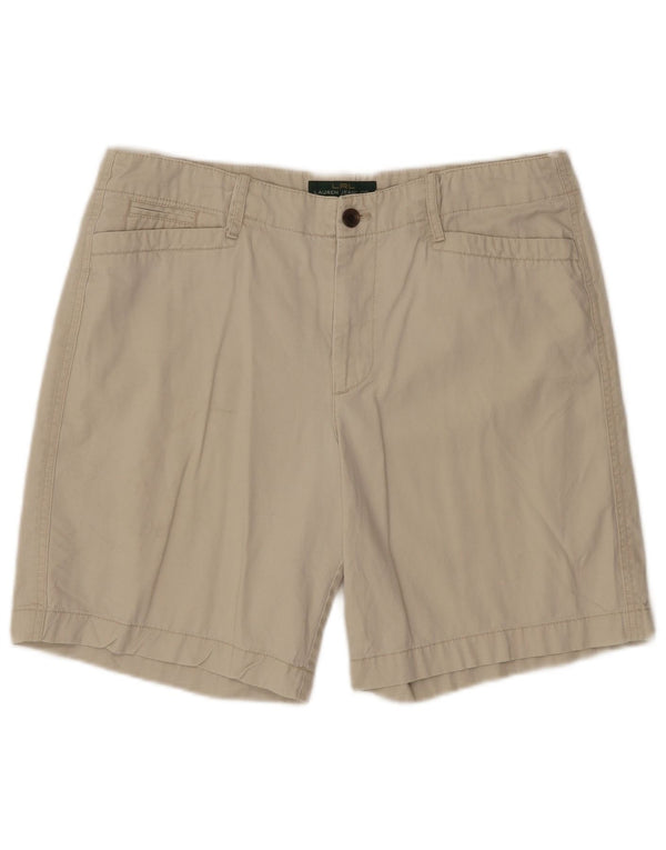 Ralph Lauren Short décontracté pour femme US 12 Large W34 Coton Beige