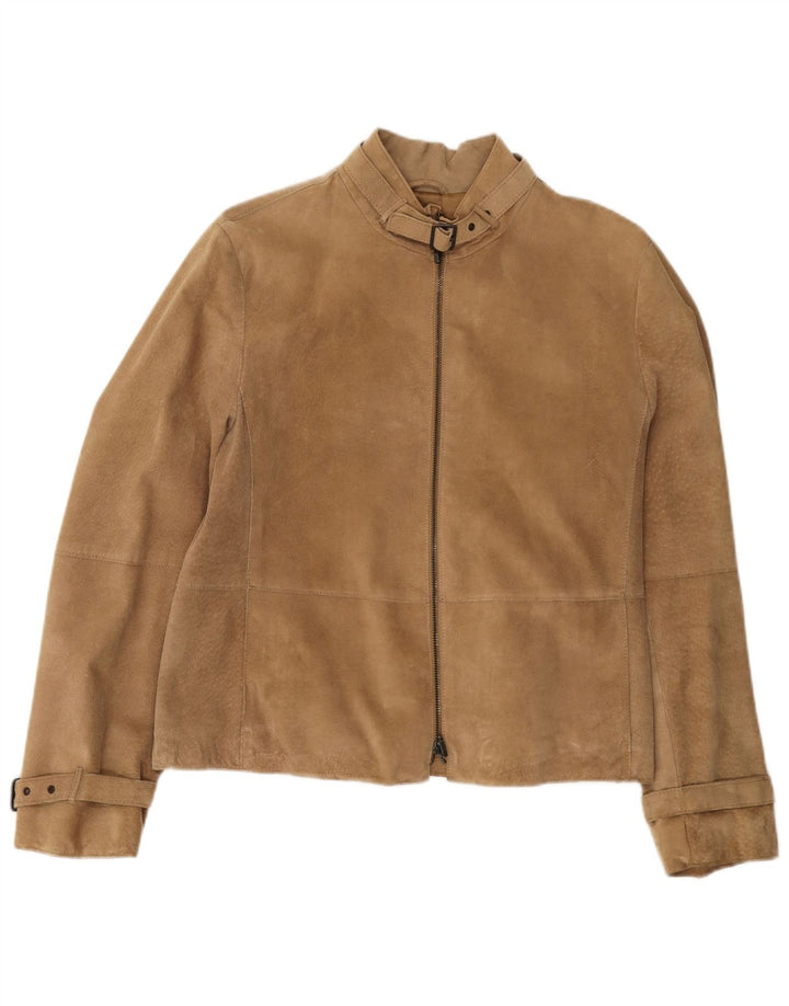 Penny Black Veste en daim pour femme UK 12 Cuir beige moyen