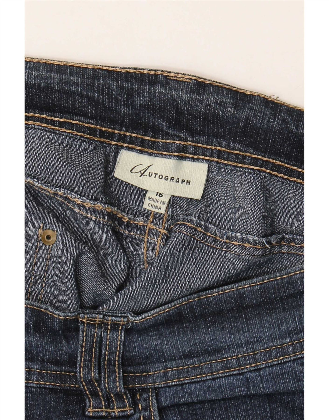 Marks & Spencer Jean bootcut pour femme UK 16 Large W36 L30 Bleu marine