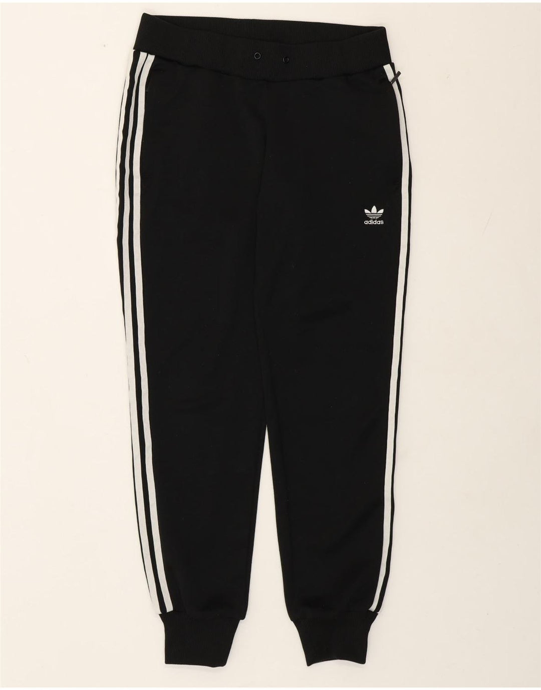 Adidas Pantalon de survêtement pour femme Joggers UK 12 Medium Noir Polyester