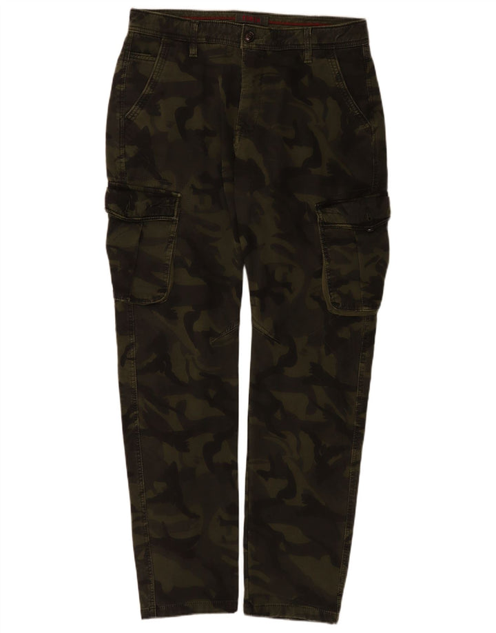 Forex Pantalon Cargo Slim Homme W32 L32 Kaki Camouflage
