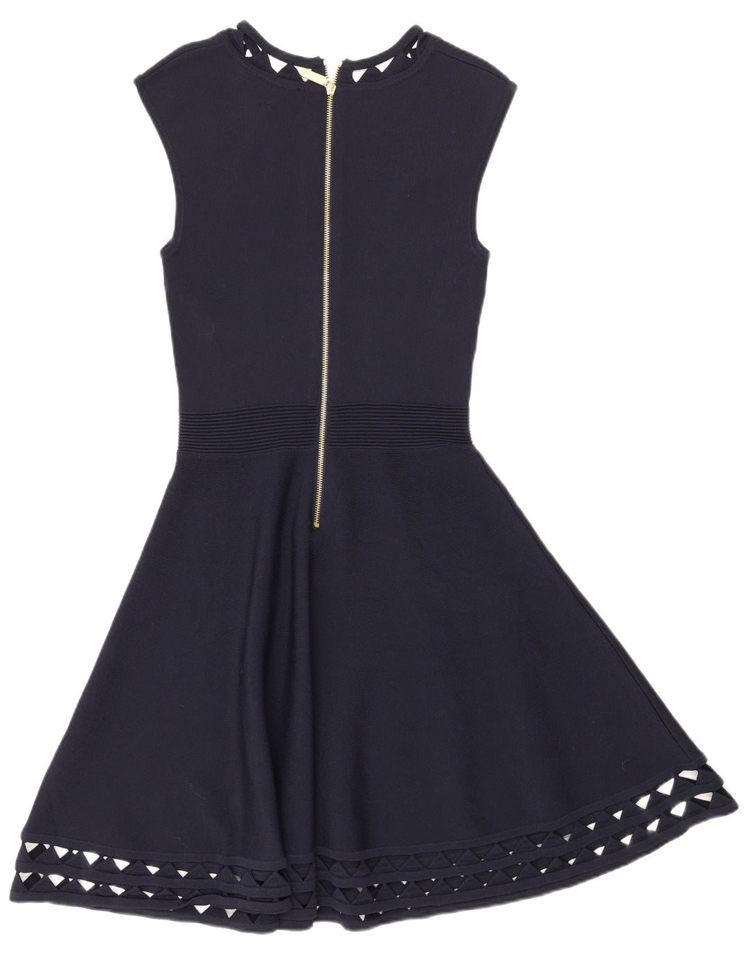 Ted Baker Robe trapèze coupe ajustée pour femme Taille 2 Petite Viscose Bleu marine