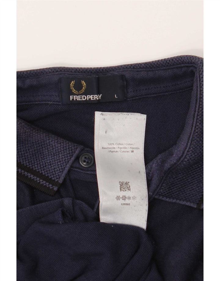 Fred Perry Polo Homme Grand Bleu Marine Coton