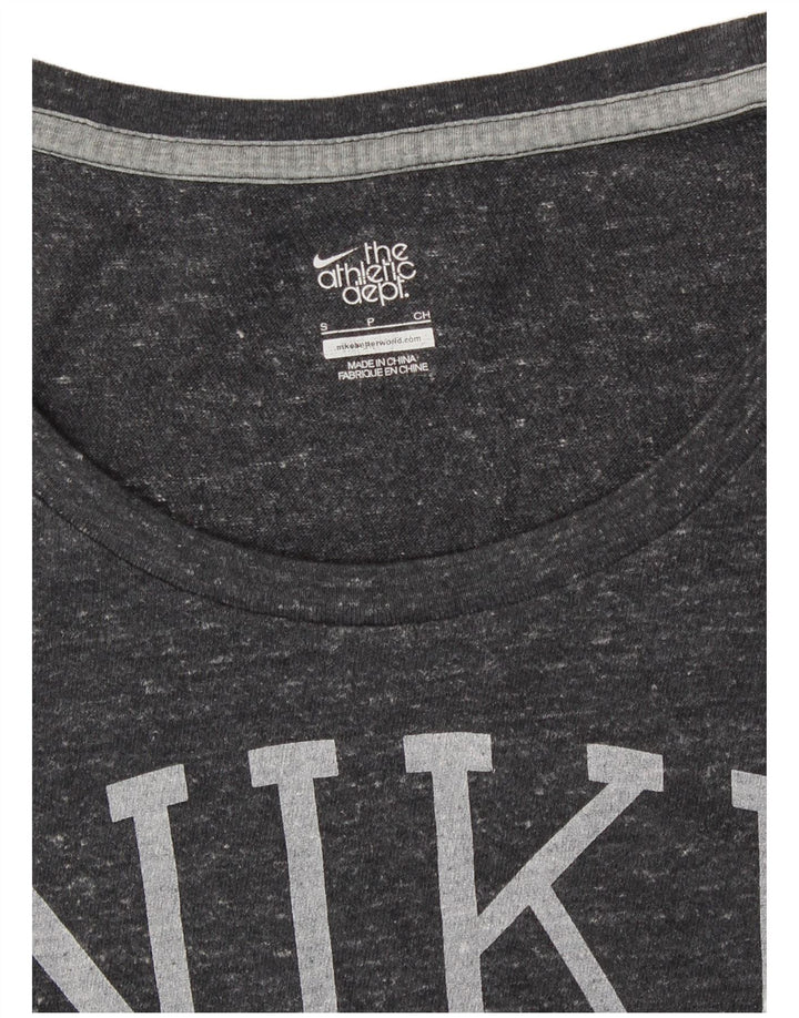 NIKE T-shirt graphique pour femme UK 10 Petit gris moucheté