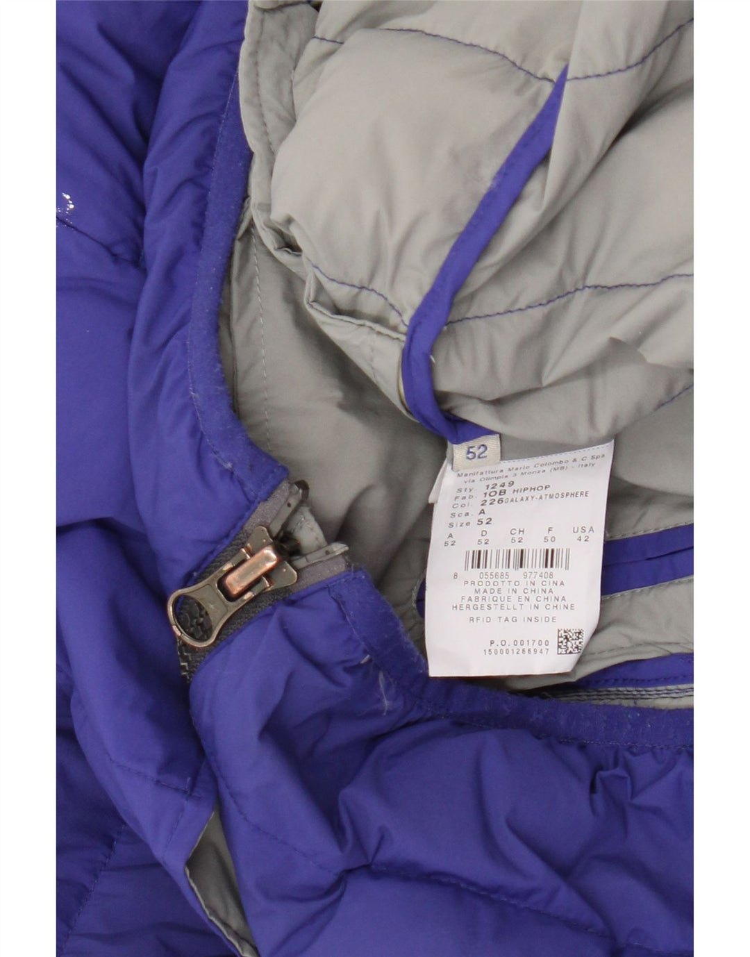 COLMAR Womens Hooded Padded Jacket IT 52 2XL Blue Polyamide Vintage Colmar and Second-Hand Colmar from Messina Hembry 