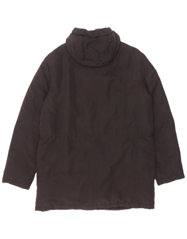 Geox Manteau matelassé à capuche Respira pour homme UK 44 2XL Noir Polyamide