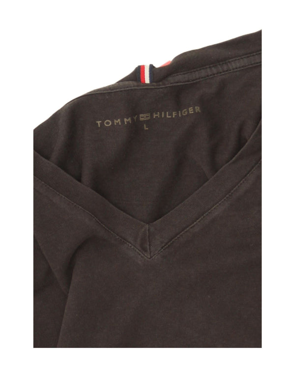 Tommy Hilfiger T-shirt pour femme UK 16 Large Noir