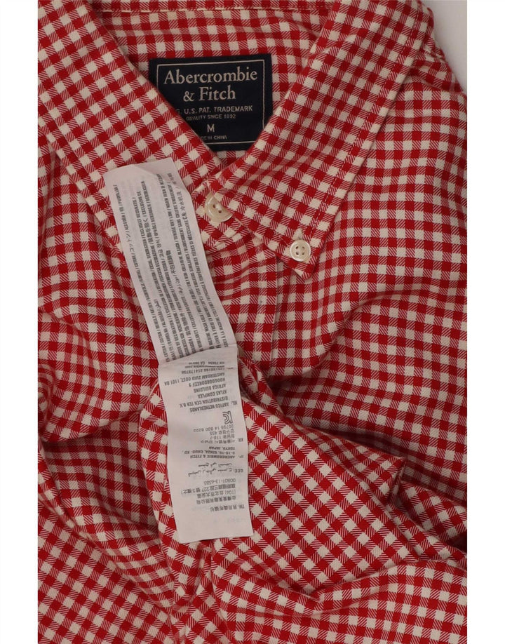 Abercrombie & Fitch Chemise homme en coton vichy rouge moyen
