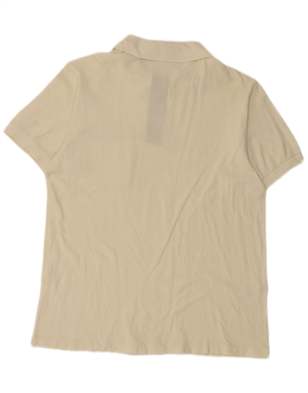 LACOSTE Polo Homme Taille 4 Moyen Blanc Cassé Coton