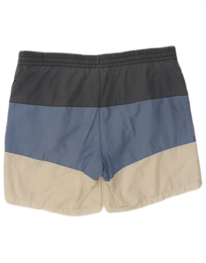 Lacoste Short de bain en coton colour block multicolore moyen pour homme