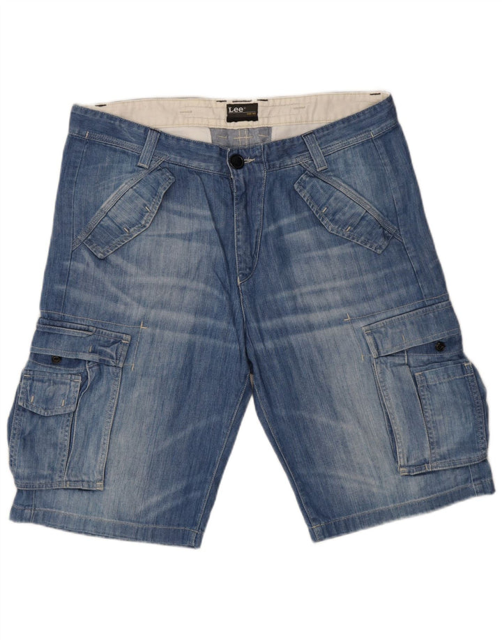 Lee Bermuda Cargo Homme W34 Grand Bleu Coton