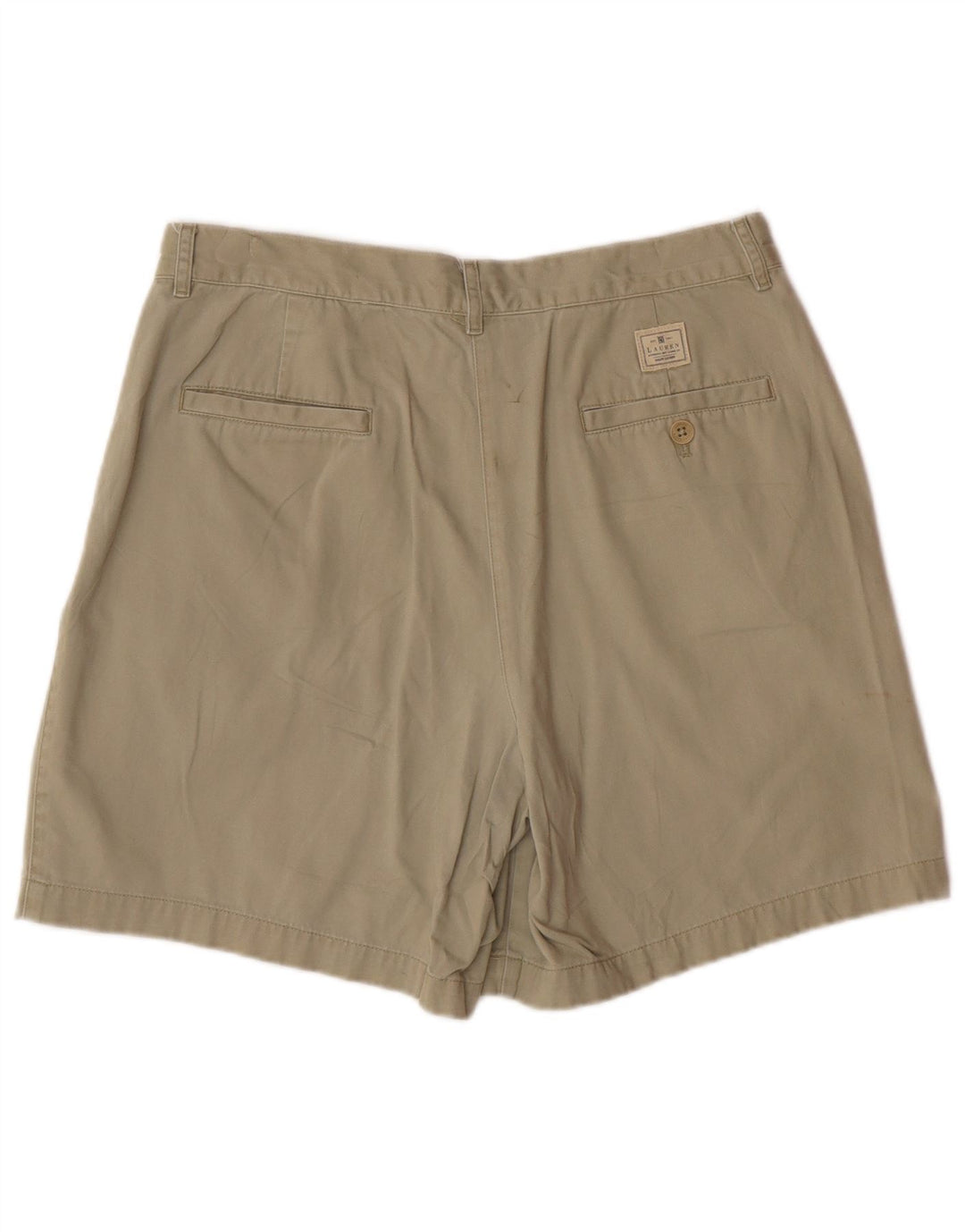 RALPH LAUREN Short Chino Femme US 10 Large W32 Coton Kaki