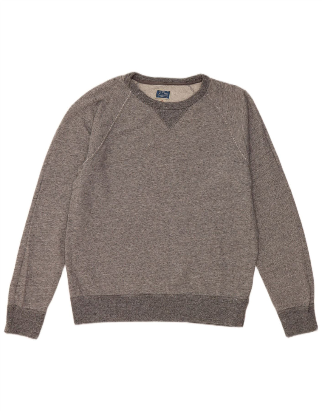 J. CREW Sweat-shirt surdimensionné pour femme UK 10 Petit coton gris