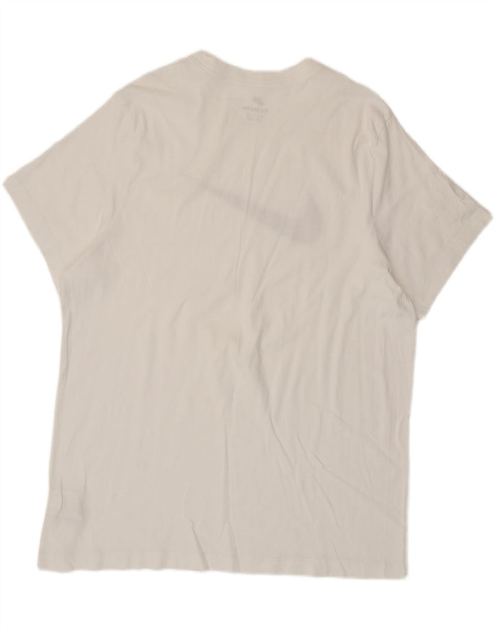 Nike T-shirt graphique pour homme en coton blanc 2XL