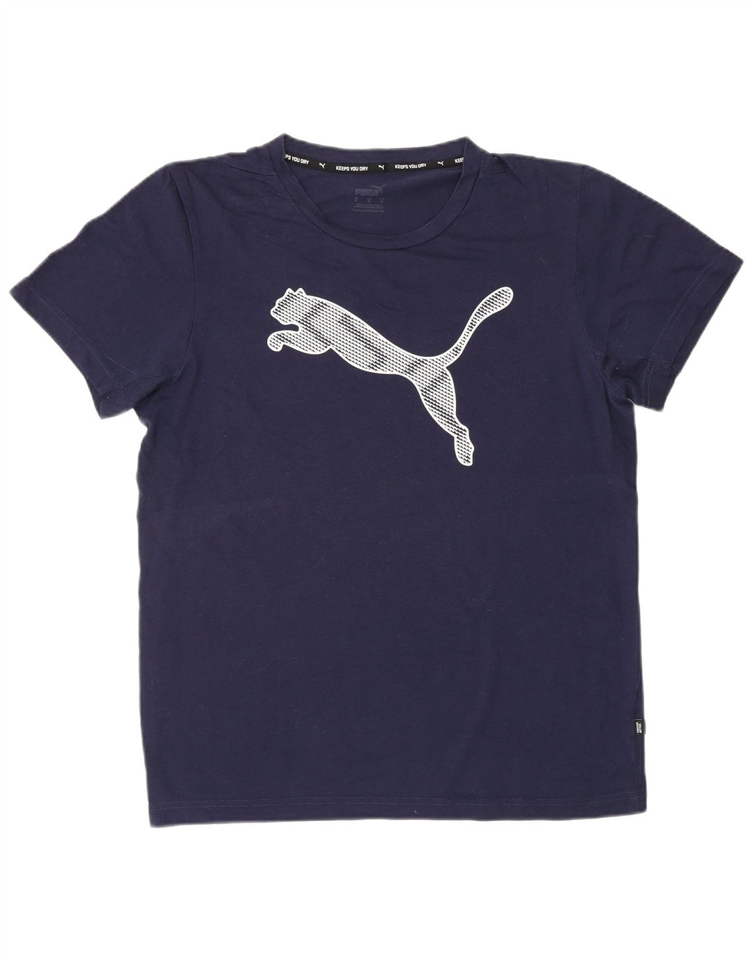 PUMA T-Shirt Graphique Homme Bleu Marine Moyen