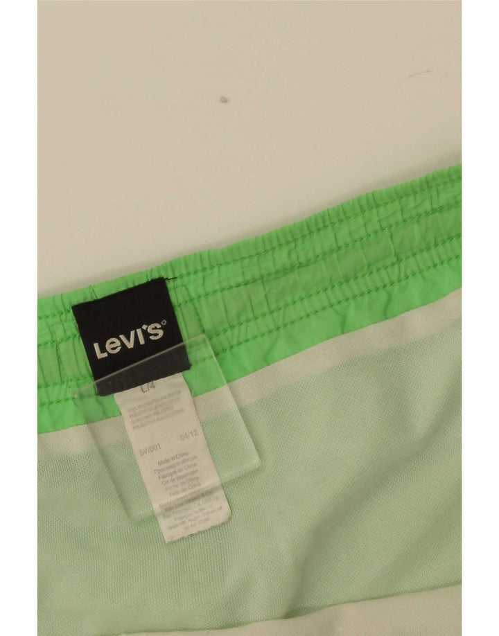 Levi's Short de Bain Graphique Homme Vert Large Polyester