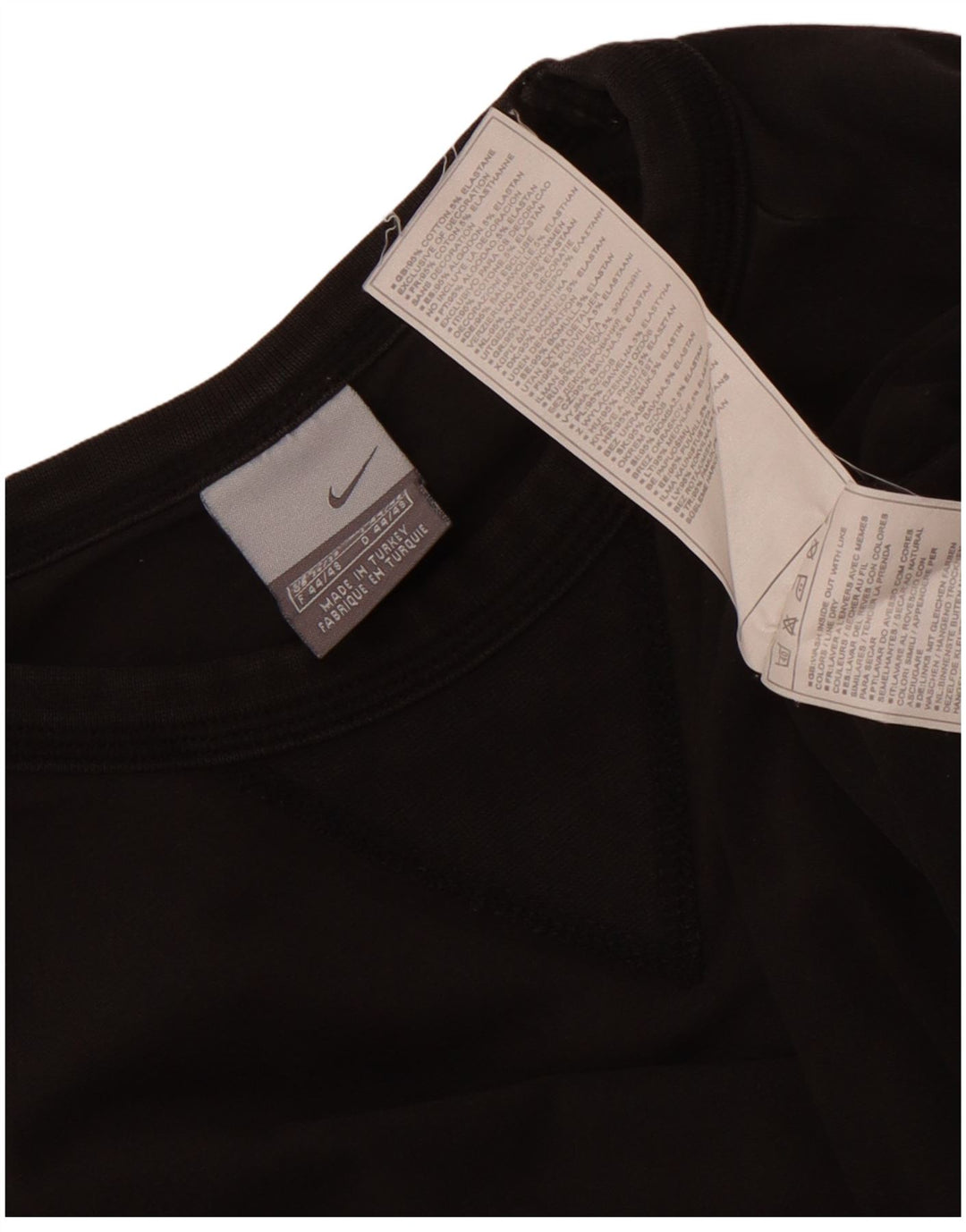 Nike Haut à manches longues pour homme UK 36/38 Small Noir Coton