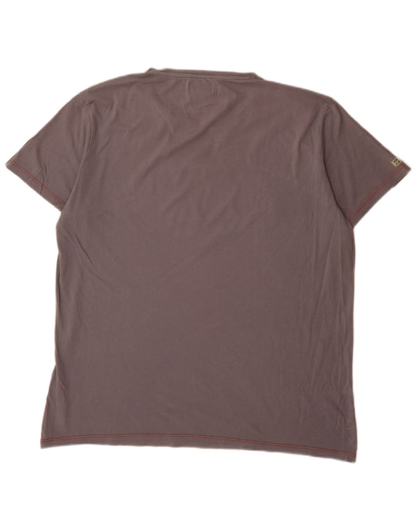Marlboro Classics T-Shirt graphique homme haut 2XL gris coton
