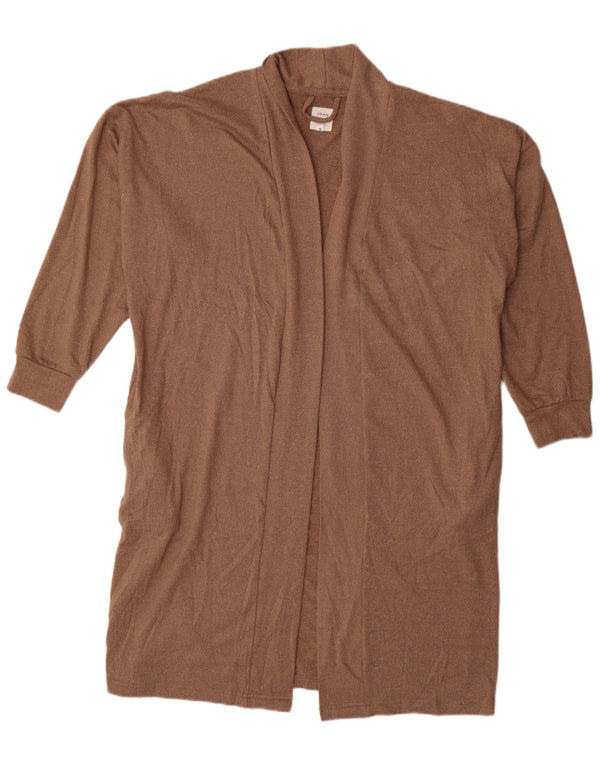 John Lewis Cardigan long surdimensionné pour femme UK 14 Marron moyen