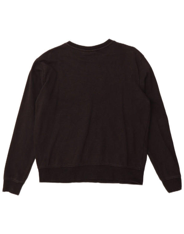 Fila Sweat-shirt graphique pour femme UK 16 Large Noir Coton