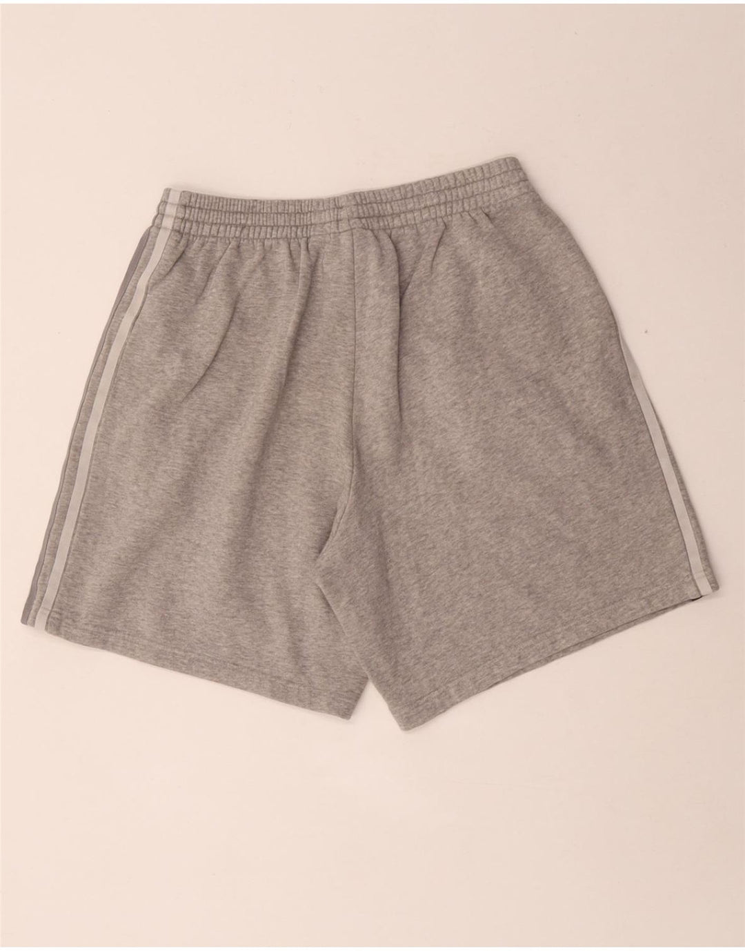 Adidas Short de sport pour homme en coton moucheté gris moyen
