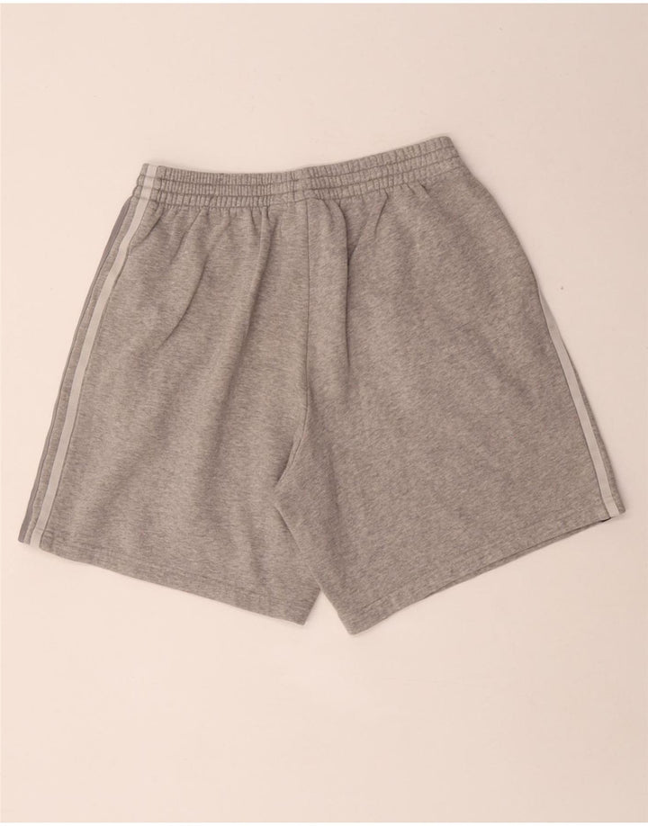 Adidas Short de sport pour homme en coton moucheté gris moyen