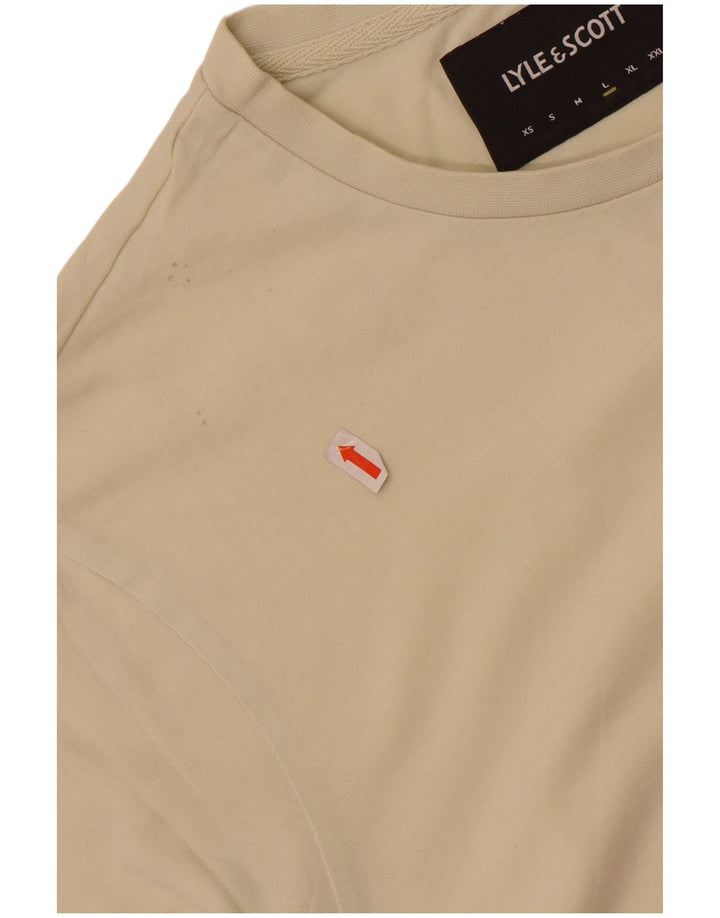 Lyle & Scott T-Shirt Homme Haut Large Coton Beige