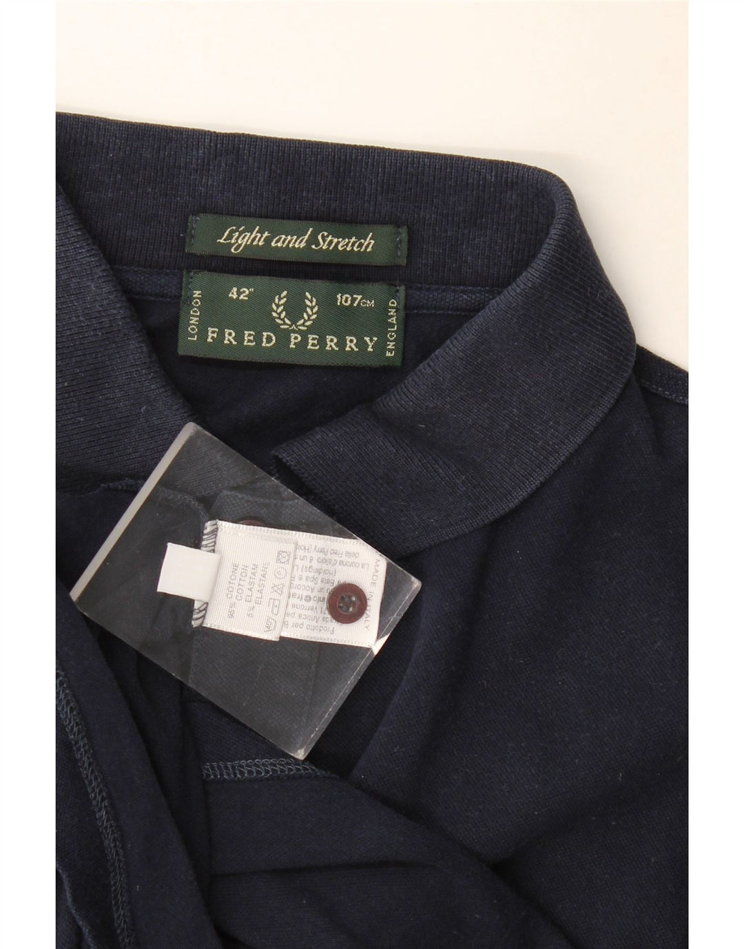 Fred Perry Polo Homme Bleu Marine Moyen Coton