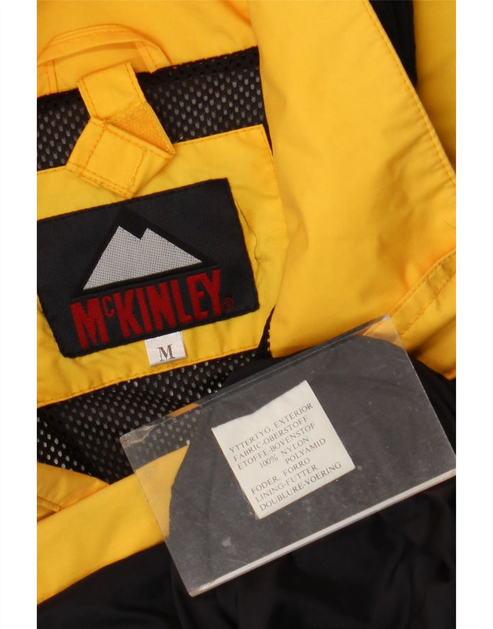 MC Kinley Veste de pluie à capuche pour homme UK 38 Medium Yellow Colourblock Nylon