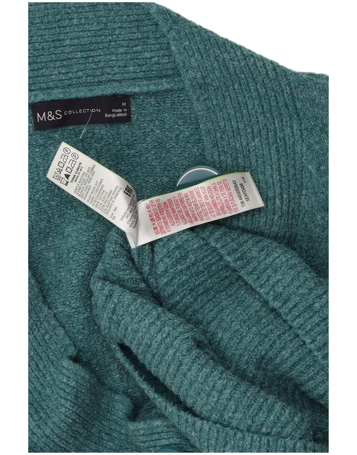 Marks & Spencer Cardigan pour femme en coton turquoise moyen UK 14