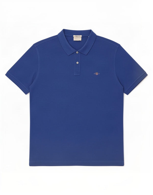 Gant Polo Regular Fit XL Bleu Coton Homme