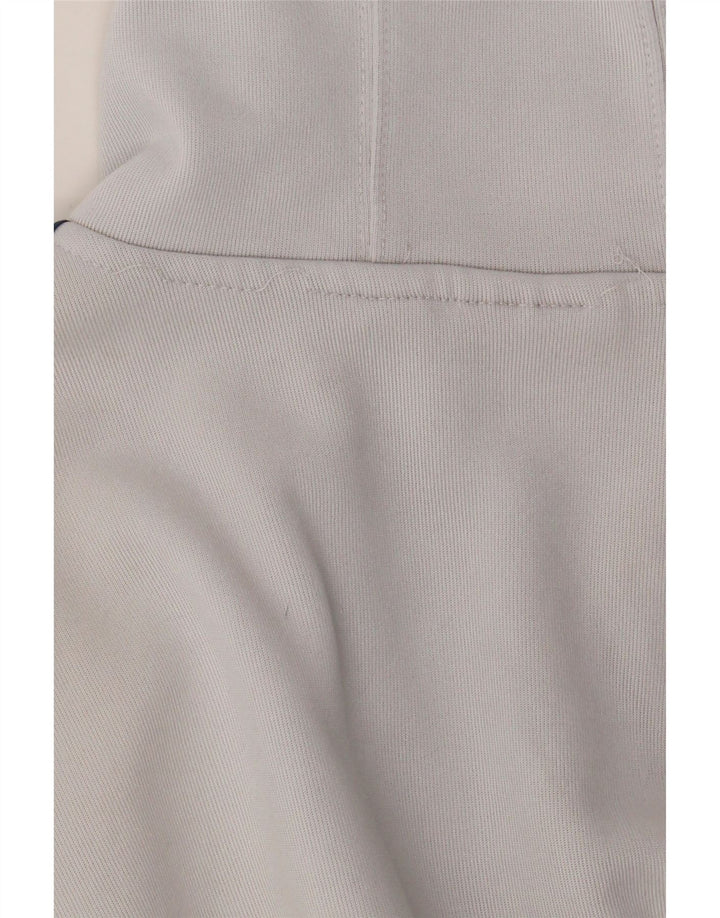 Adidas Pull à capuche zippé pour homme Large Bleu Colorblock Polyester